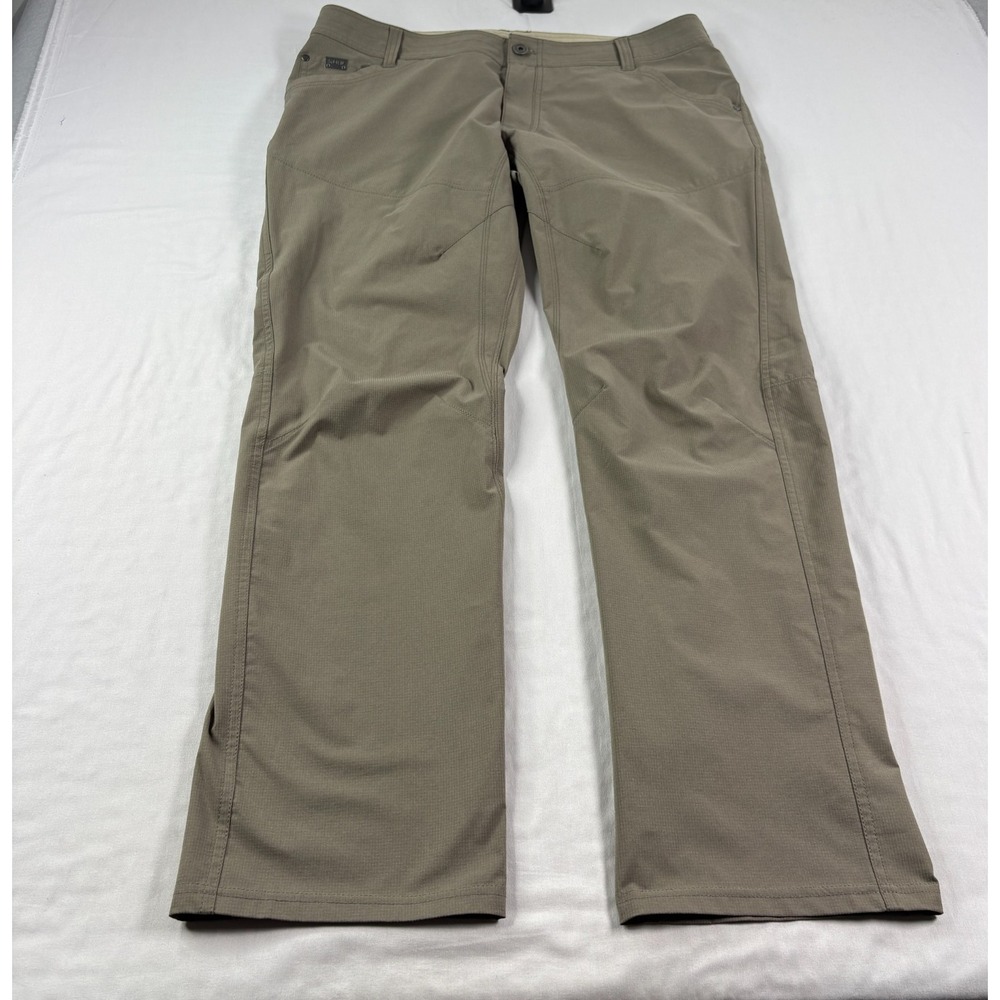 Kuhl Silencr Pants Mens 38x32 Brown Ripstop Outdoor Tech Hiking Trail Stretch